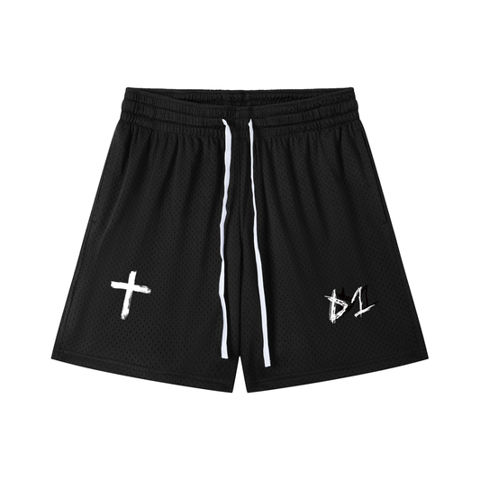 Mesh Drawstring Shorts